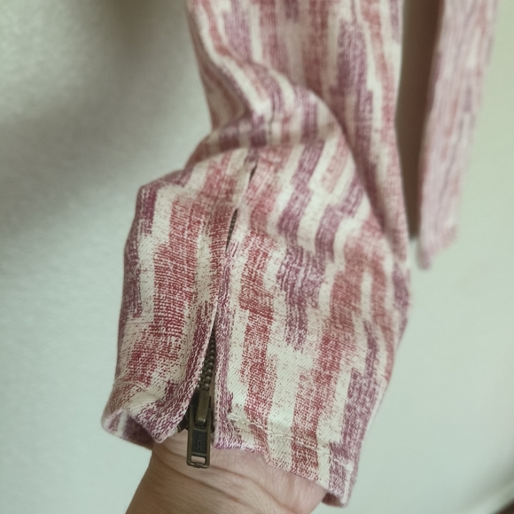 Free People Women's Ikat Skinny Pants Size 26 Multicolor Stretch Button‎ Zipper - Picture 9 of 16